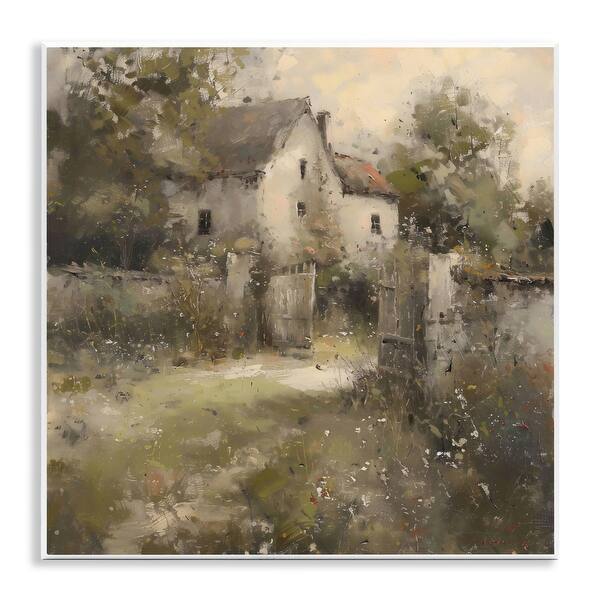 Stupell Overgrown Hazy Cottage Wall Plaque Art Design By Creative ...