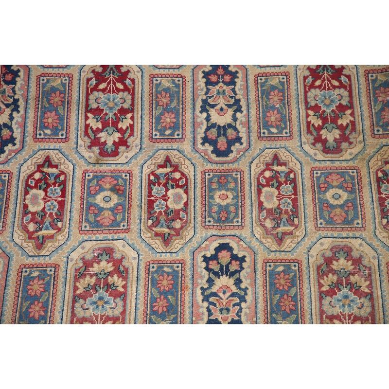 Kerman Persian Antique Area Rug Handmade Wool Carpet - 6'6" x 9'6"