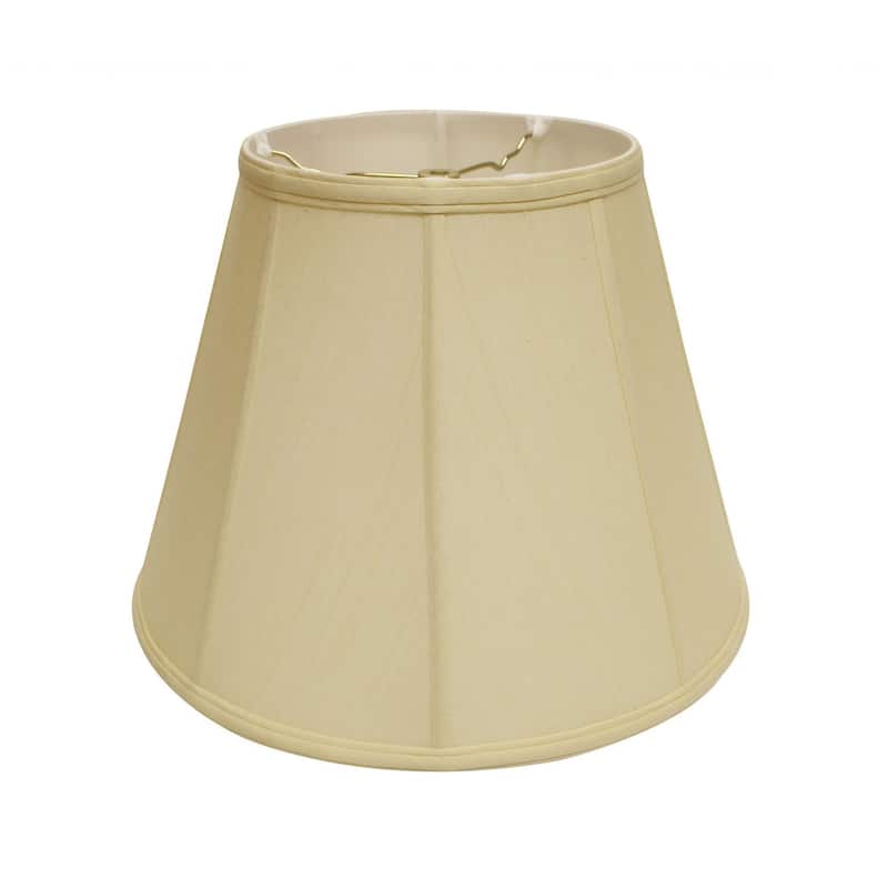 18" Antique White Slanted Empire Monay Shantung Lampshade - 17"x17"x12"