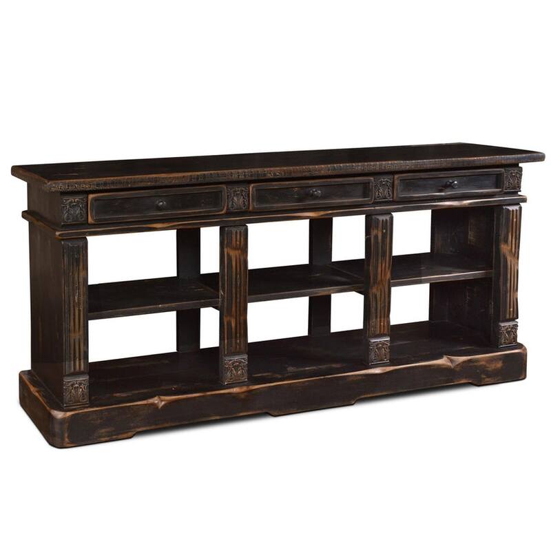 Eboni Console Table / TV Stand - Black 80"