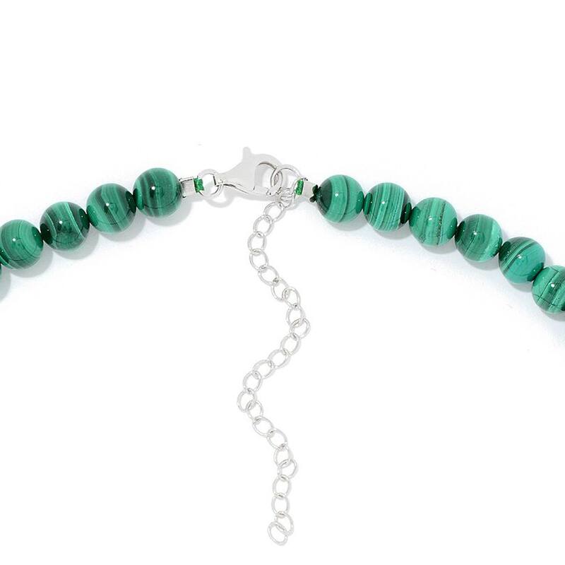 925 Sterling Silver Malachite Necklace