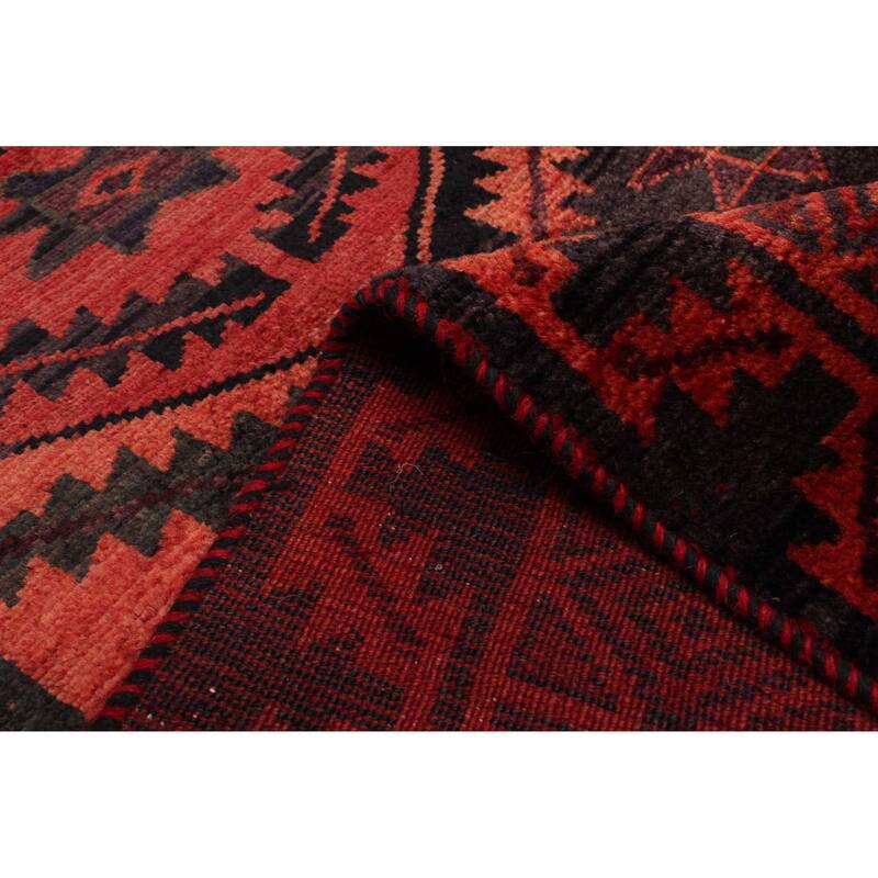 ECARPETGALLERY Hand-knotted Melis Vintage Red Wool Rug - 5'1 x 6'11