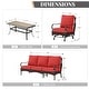 preview thumbnail 72 of 133, MAISON ARTS 4 Pieces Rattan Wicker Patio Furniture Set with Swivel Chairs and Coffee Table for Outdoor Spaces