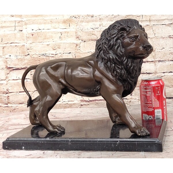 【T-ポイント5倍】 Statue Lion Guardian Bronze Moigniez J. Sculpture On Figure 彫刻・オブジェ