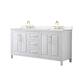 Option White, Gold Trim, White Quartz Top