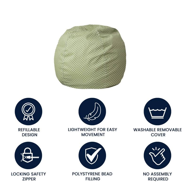 Small Refillable Bean Bag Chair for Kids and Teens