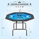 preview thumbnail 10 of 13, AVAWING 8 Players Game Poker Table Casino Leisure