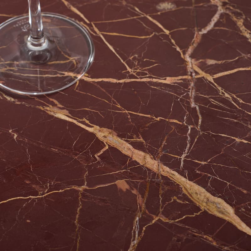 SAFAVIEH Couture Danny Round Marble Accent Table - 14"W x 14"D x 24"H