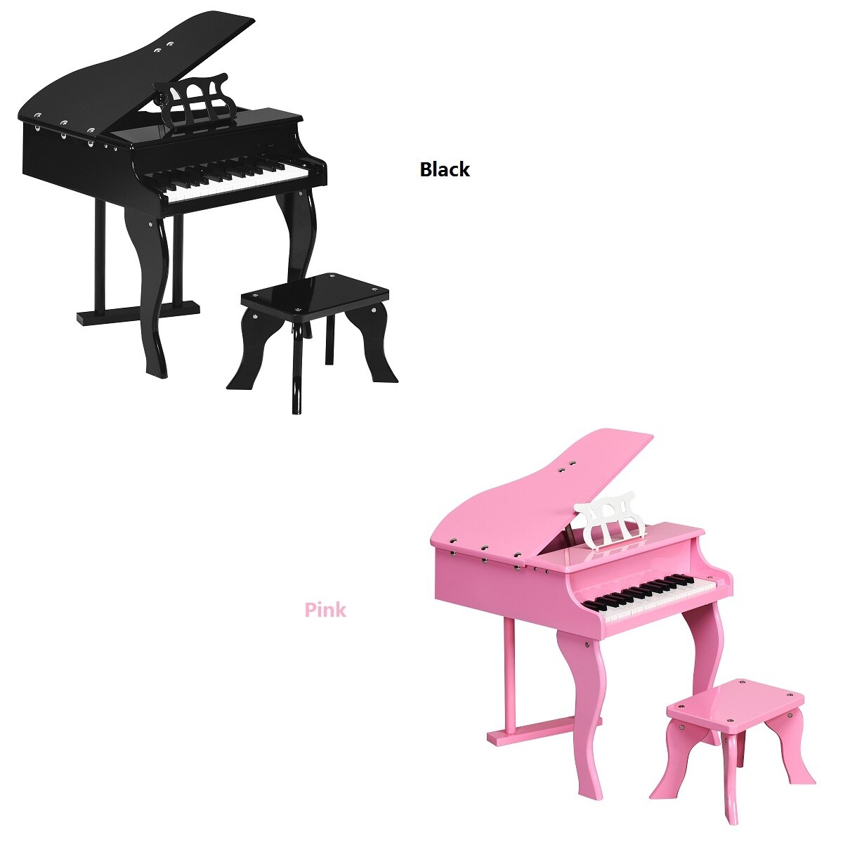 pink toddler piano