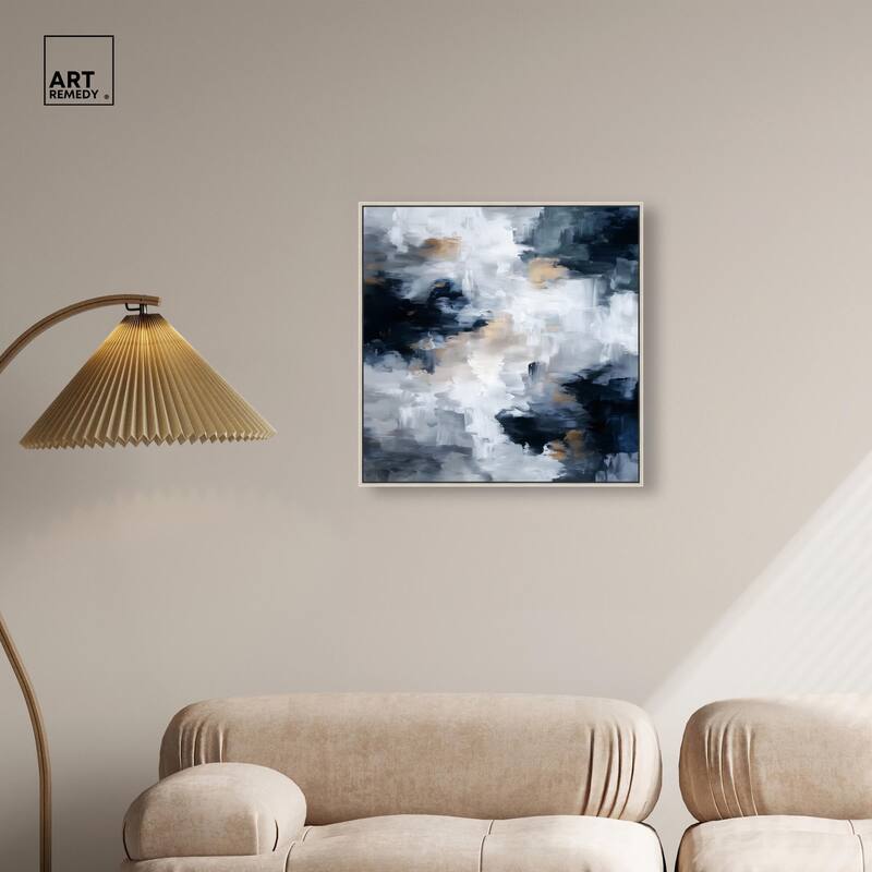 Midnight and Ivory II Canvas by Art Remedy