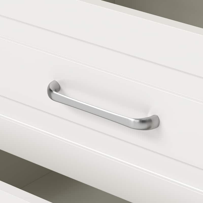 78.7" Kitchen Island with Faux Stone Top & Power Outlet Storage Cabinet with Drawers & Doors, Farmhouse White Kitchen Island