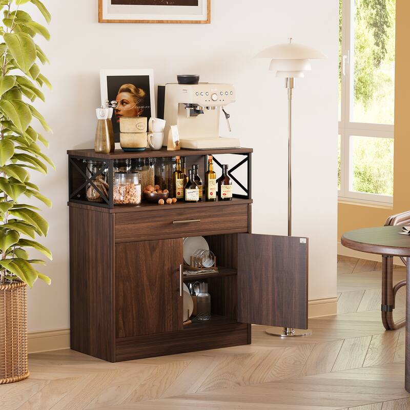 Futzca Sideboard Buffet Cabinet, Kitchen Storage Cabinet