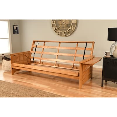 Somette Phoenix Queen-size Futon Frame in Butternut Finish (Mattress not included)