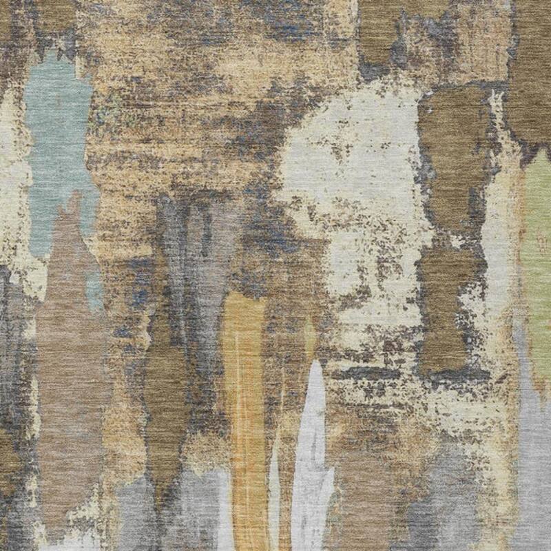 HomeRoots Abstract Transitional Rectangle Outdoor Rug