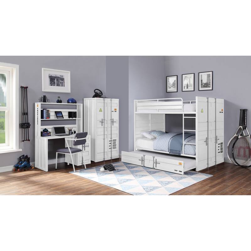 Kamloops Full over Full Bunk Bed with Built-in Ladder