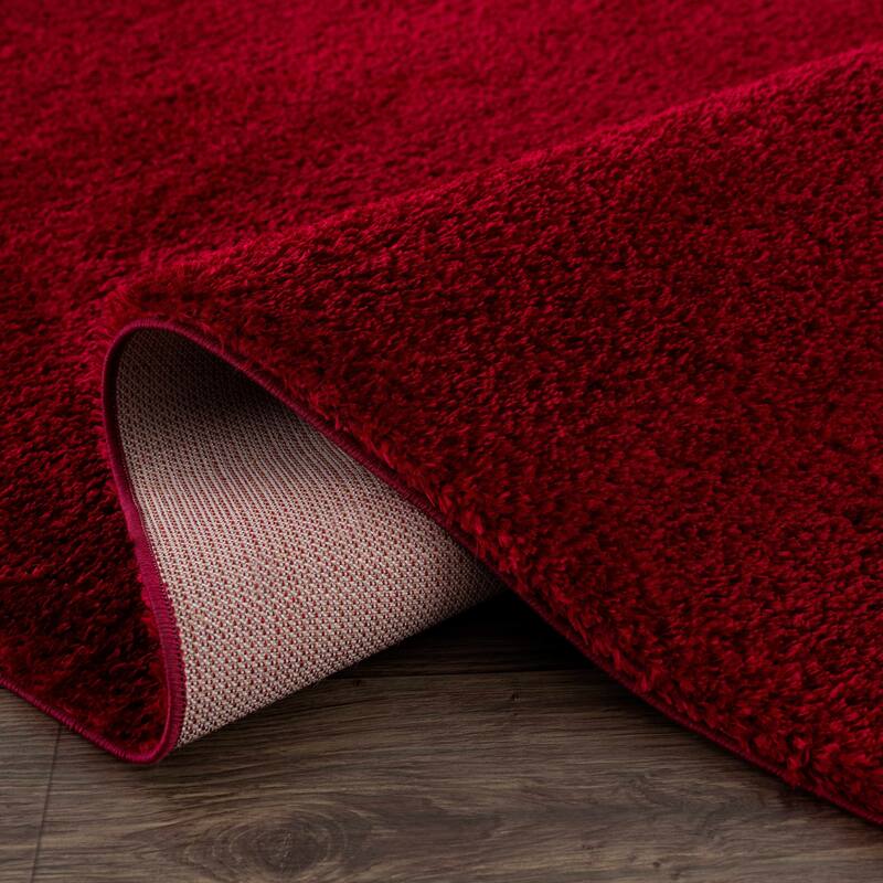 Hauteloom Heavenly Solid Shag Shaggy High Pile Area Rug