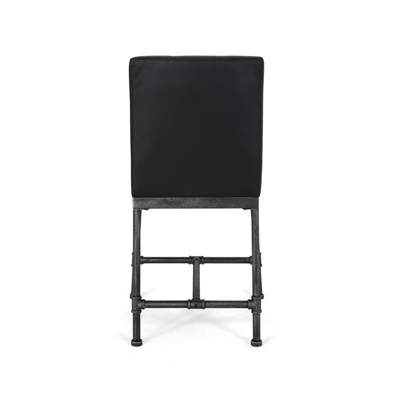 Commonwealth Faux Leather 24 Inch Counter Stools (Set of 2) by Christopher Knight Home