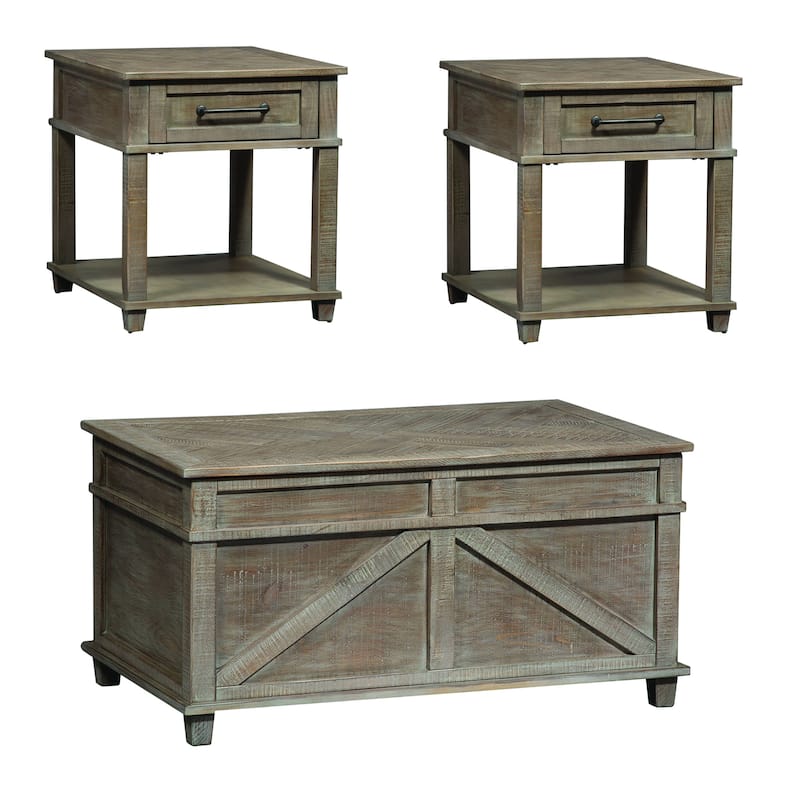Parkland Falls Weathered Taupe Opt 3 Piece Set
