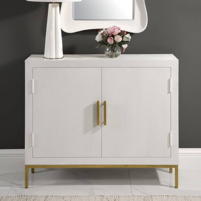 Rectangular Front Range Double Door Storage Cabinet - 40.25" - White