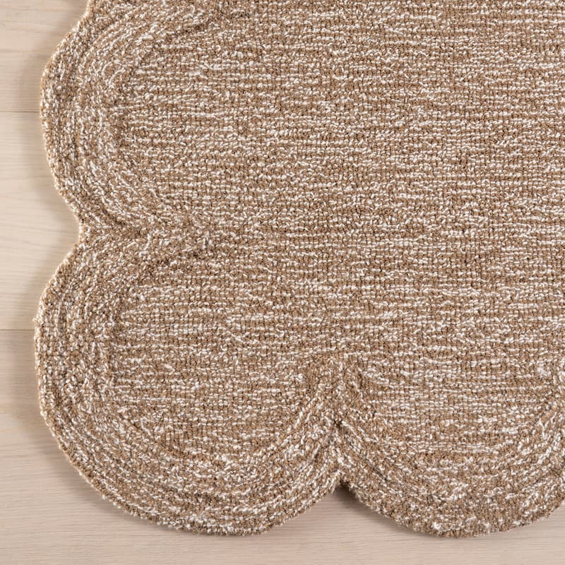 Nuloom Elira Solid Bordered Area Rug