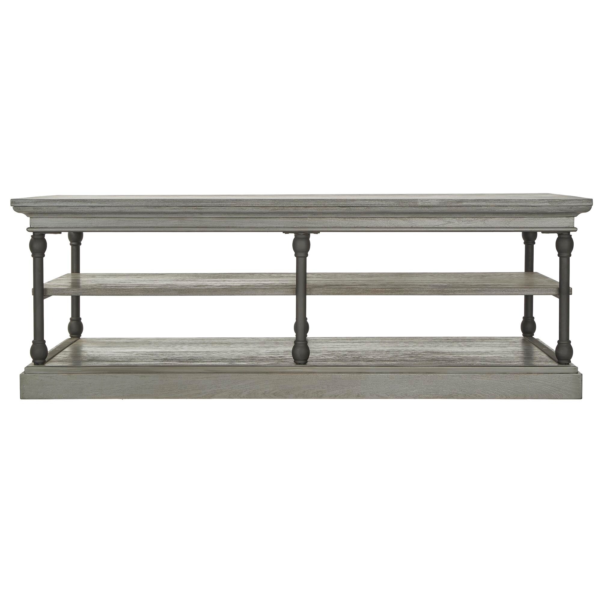 【cornice】COFFEE TABLE Barnstone Cornice Rectangle Storage Shelf Coffee Table by iNSPIRE