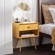 preview thumbnail 21 of 51, Middlebrook Mid-Century Solid Wood 1-Drawer, 1 Shelf Nightstand