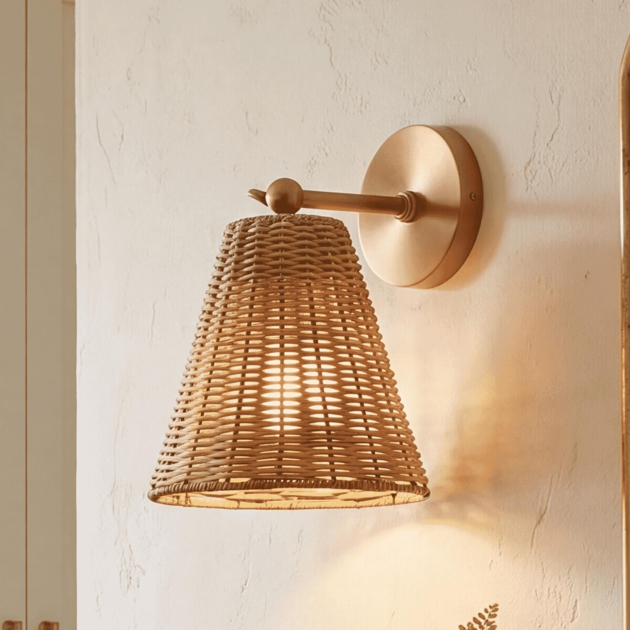 Wall Sconce in Natural Brass