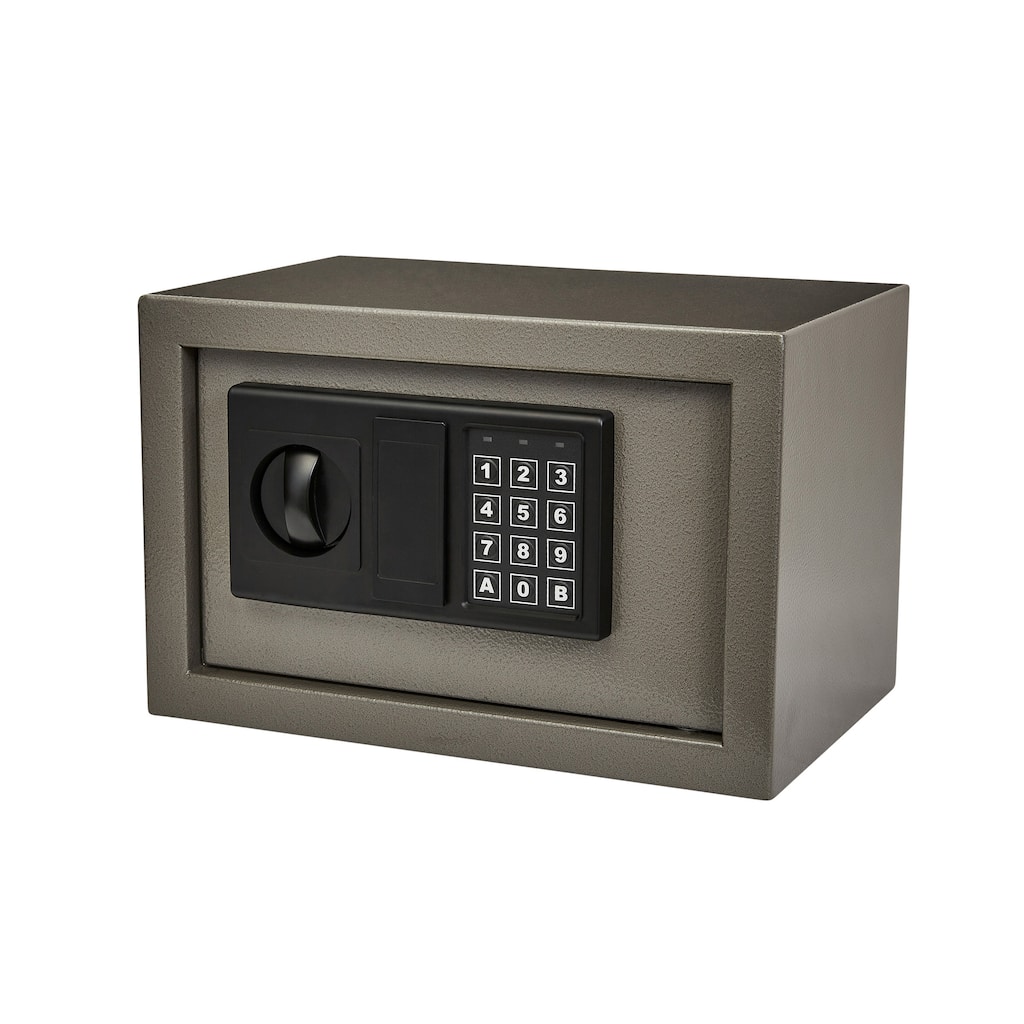 Digital Safe Box - Steel Lock Box with Keypad, 2 Manual Override Keys Protects Money, Jewelry, Passports by Stalwart