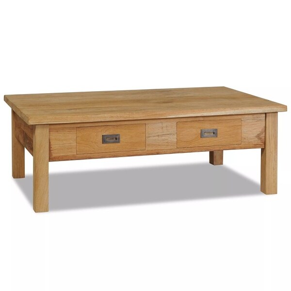 vidaXL Coffee Table Solid Teak 39.4"x23.6"x13.8"