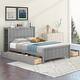 preview thumbnail 23 of 28, Full Storage Bed Frame with Headborad, Drawers, Storage Shelves