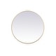 preview thumbnail 67 of 186, Carson Carrington Labbemala Metal Frame Round Mirror