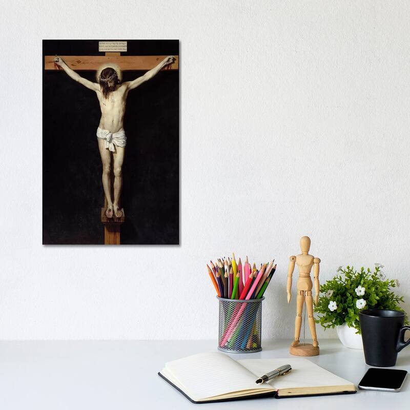 iCanvas "Christ crucifies, 1632" by Diego Rodriguez de Silva y Velazquez Canvas Print - 12x8x0.75