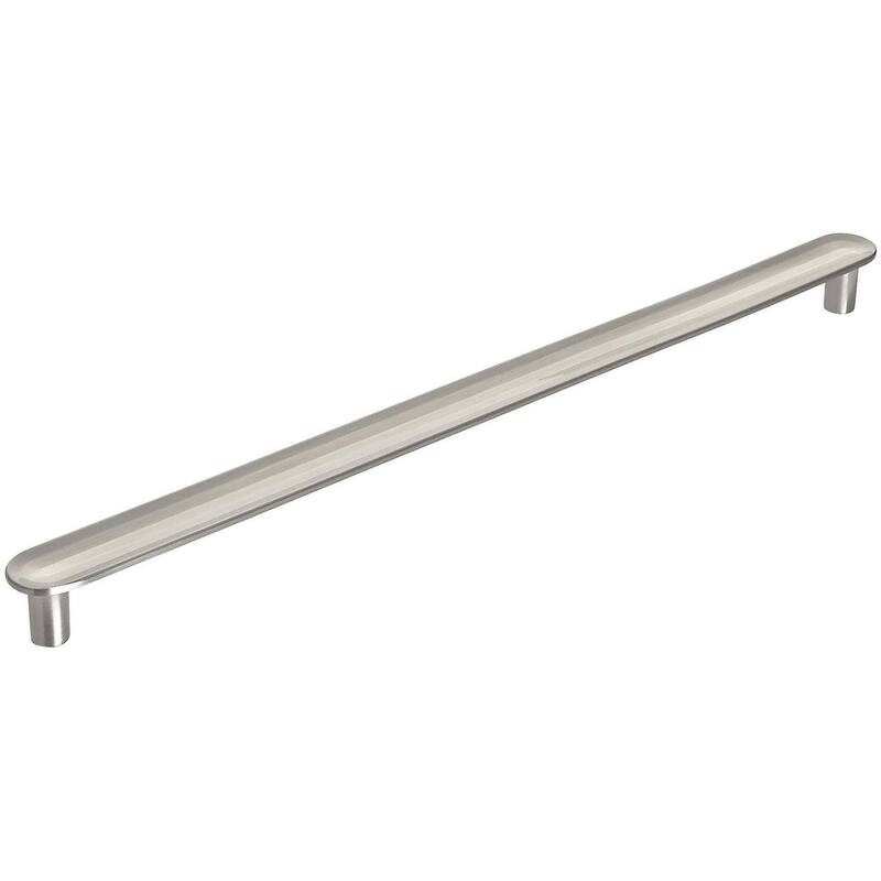 Amerock Concentric 10-1/16 Inch Center to Center Bar Cabinet Pull - Satin Nickel