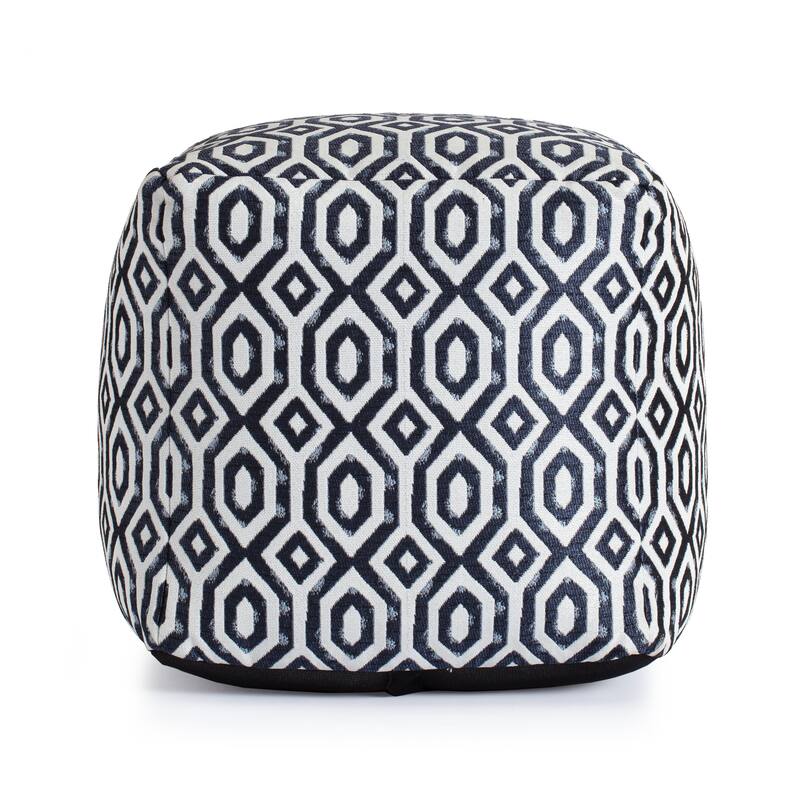 Jani Zuma Indoor/Outdoor 18" x 18" Square Pouf Ottoman