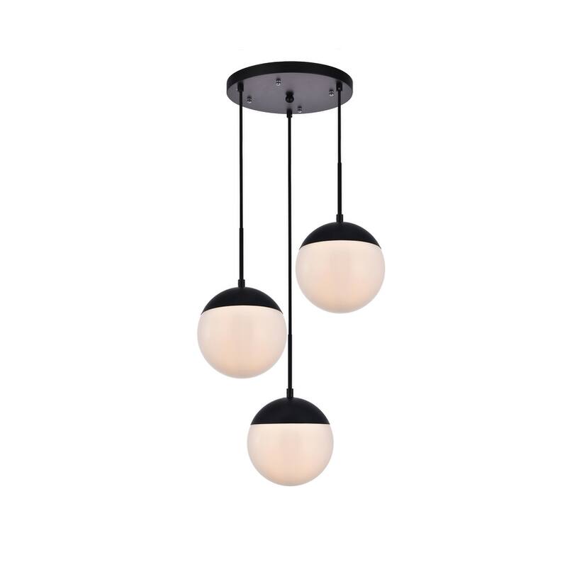 3-Light 18 inch Pendant with Frosted White Glass