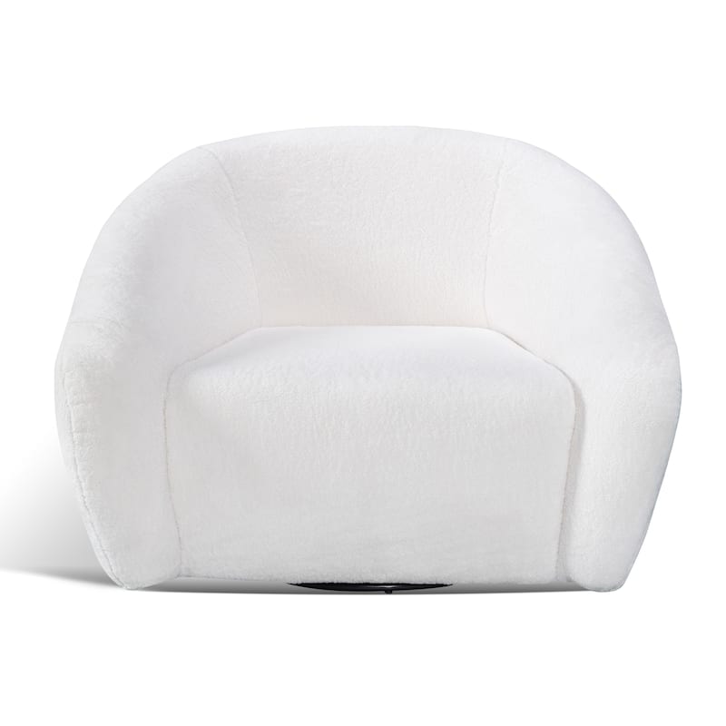 Roundhill Furniture Luzern Modern Upholstered Accent Chair, 360-Swivel