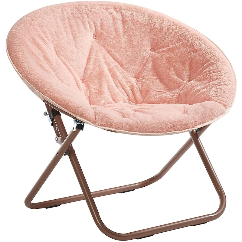 Urban Shop Super Soft Adult Foldable Saucer Chair