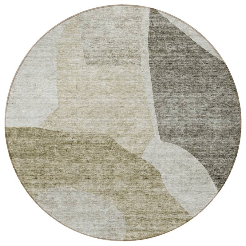 HomeRoots Abstract Transitional Rectangle Outdoor Rug