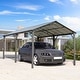 preview thumbnail 37 of 40, Outdoor Carport with Durable Galvanized Steel Roof , Multi-Functional Shelter, Carport for Cars, Boats, and Tractors 10' x 16'