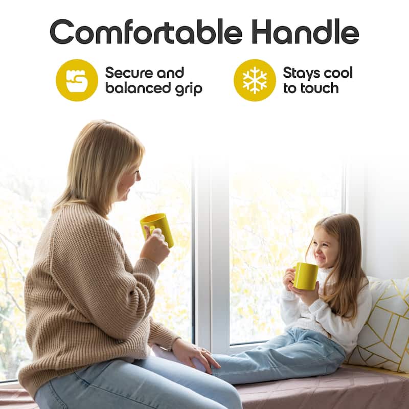 Omniware Teaz Cafe 11 oz Classic Mug - 3" D x 3.75" H