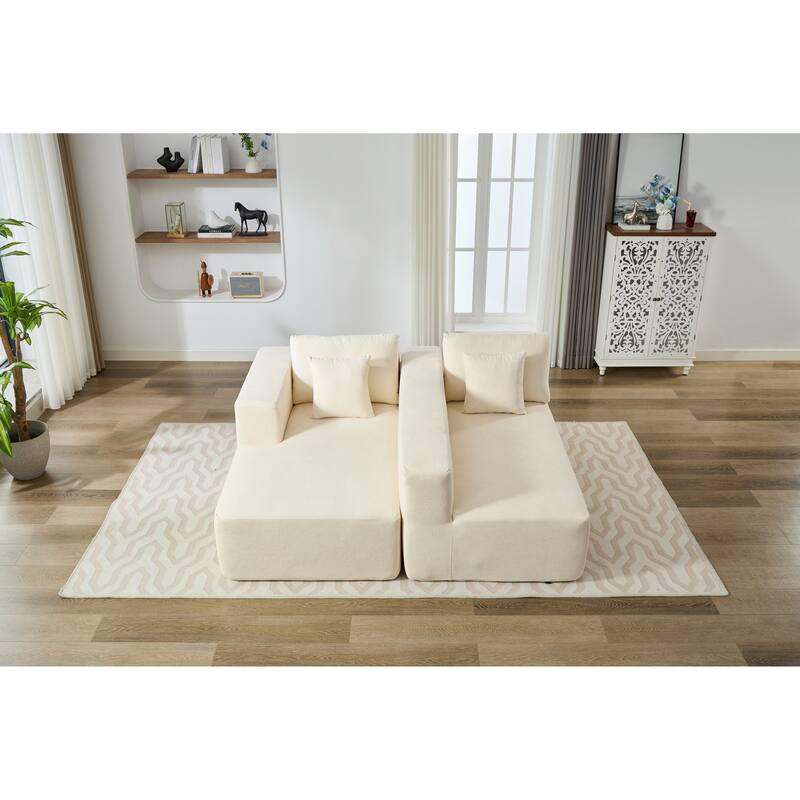 Homey Relaxation Sectional Sofa With Storage Space For Living Room
