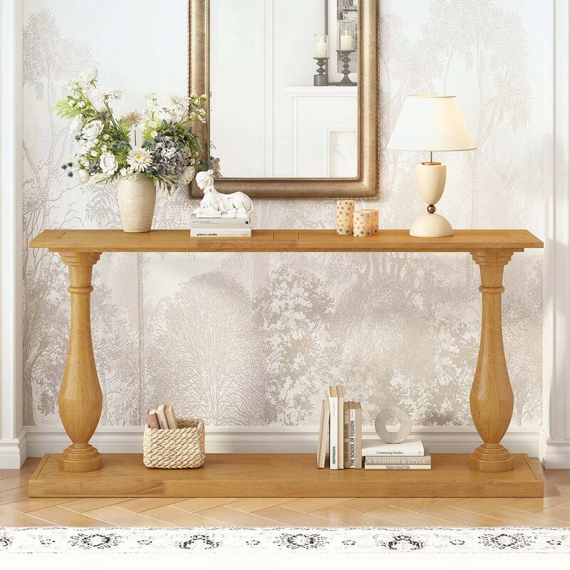 Console Table with Durable Wood Legs,Ideal for Living Room,Study,Entryway,and Bedroom
