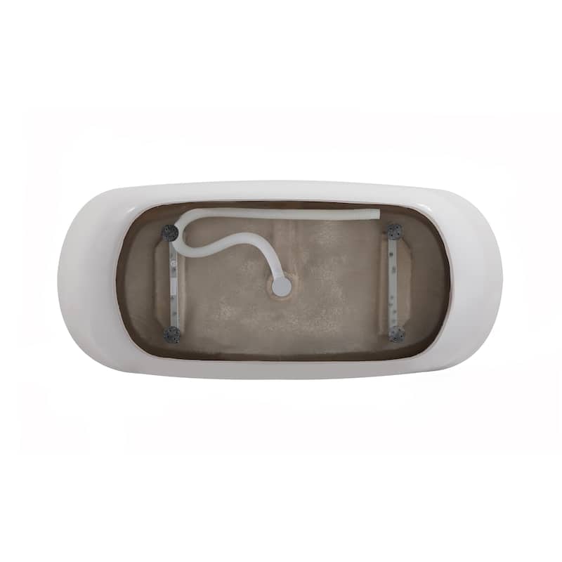 Cameron Soaking Bathtub in Glossy White