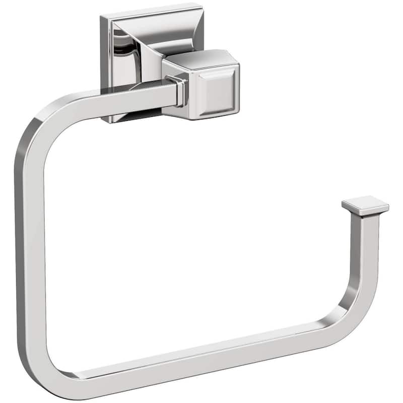 Amerock Mulholland 5-3/4" Wall Mounted Towel Ring - Chrome