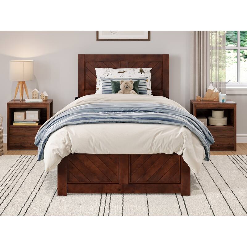 Canyon Foundation Bed Frame with Matching Footboard