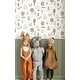 preview thumbnail 2 of 6, Galerie Wallcoverings Little Explorers 2 Doga Happy Wooden Plank Non-woven Matte Wallpaper Roll