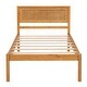 preview thumbnail 64 of 62, Solid Wood Platform Bed Frame with Headboard & Strong Slats Support