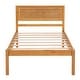 preview thumbnail 6 of 6, Twin Platform Kids Bed Frame with Headboard, Durable Wood Slat Support, No Box Spring Needed, Easy to Assemble, Espresso