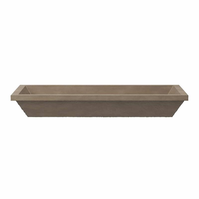 Native Trails NSL3715 NativeStone 37" Rectangular Concrete Undermount