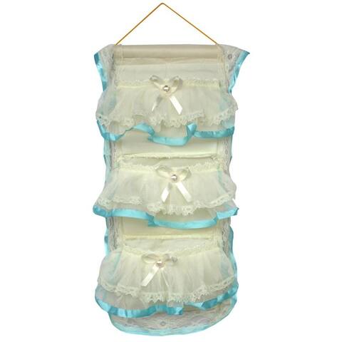 [Bowknot Bud Silk] Blue Lace/Wall Hanging/Wall Organizers / Hanging Baskets (10*20) - 10*20
